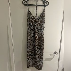 Zara tie neck dress